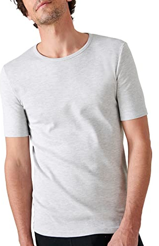 Damart Herren Kurzarm-Shirt, Wärmegrad Medium 3. Thermounterwäsche-Oberteil, Grau (Grau China), XL