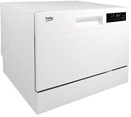 Beko DTC36610W Encimera 6cubiertos A+ lavavajilla - Lavavajillas (Encimera, Blanco, Compacto, Estático, Canasta, Acero inoxidable)