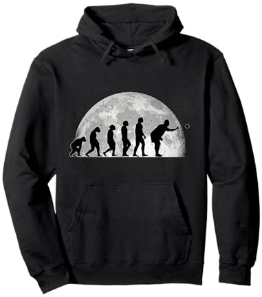 Boccia Evolution Moon Boule Petanque Bocce Pullover Hoodie