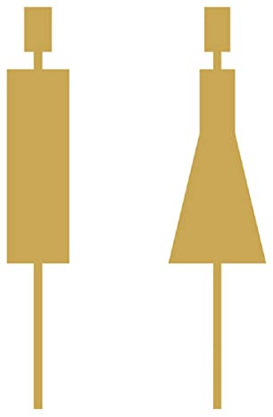 Panneau de toilette, en laiton pour hommes et femmes WC Sign Arrow Figure Set, panneaux de porte de salle de bain modernes, signalisation pour personnes handicapées