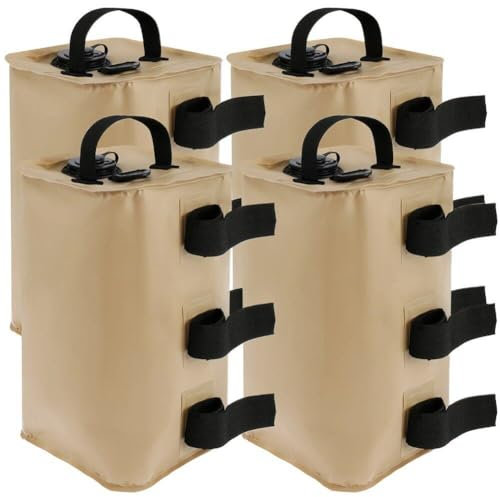 Tsffae 4 Stück/Set Überdachungs-gewichtstaschen Für -up-überdachungszelte, 88 Lbs, Sandsäcke, Beingewichte Für Sofortige Sonnenschutz-überdachungsbeine Im Freien, 10–20 Kg