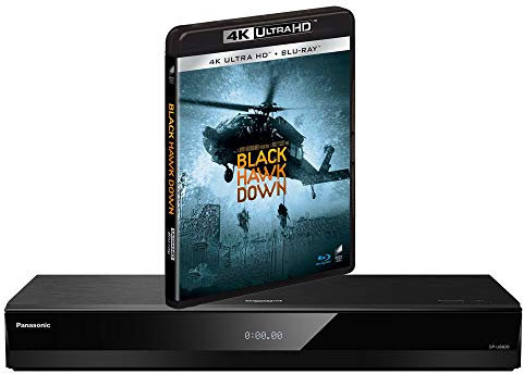 MULTIREGION Blu-ray Player Compatible with Panasonic DP-UB820 MultiRegion for DVD Blu-ray Region B - DVD Regions 1-8 - Bundle Including Black Hawk Down 4K UHD Disc
