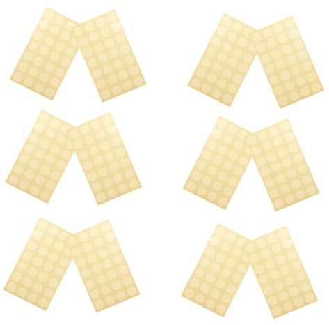 SOPOTUTU 12 Sheets Self-Adhesive Hole Reinforcement Stickers Transparent Binder Ring Labels for Loose-Leaf Paper Repair Strengthening Punch Hole Protectors for Documents and Binders