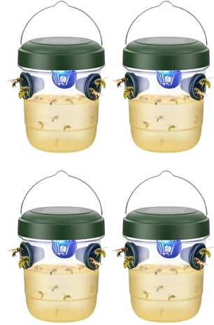Piege Frelons Asiatique, Piège Frelons Asiatiques Sélectif, Pièges Écologiques Réutilisables pour Guêpes, Protection Jardin Contre Les Insectes Nuisibles (4 PCS)