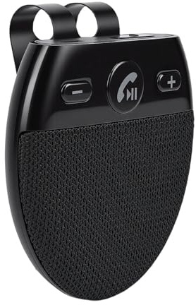 VELATEMOR Kit Manos Libres Bluetooth para Coche, Bluetooth 5.0 de Alto Rendimiento con Cancelación de Ruido CVC8.0, Micrófono Direccional, Control por Voz, 10 Horas de Conversación, 500