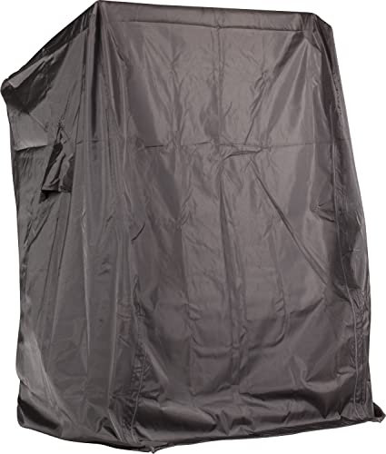 intergrill Webavita Strandkorbschutzhülle Deluxe 123 x 173 x 90cm für Modell Atlantik Greta Polyester Anthrazit Abdeckplane Schutzhaube Atmungsaktiv
