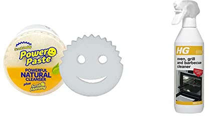 Scrub Daddy Power Paste, All Purpose Cleaning Product - Cleaner for Oven, Glass, Kitchen & HG Grill, Barbecue & Oven Cleaner Spray by HG Cleaning Products, Heavy Duty Degreaser Spray