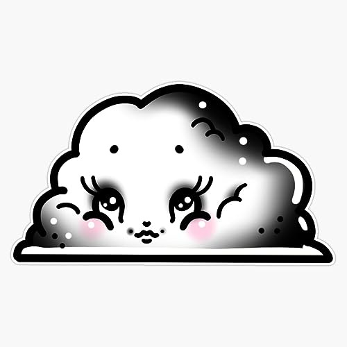 Cute Cloud Traditional Flash Tattoo Sticker Vinyl Waterproof Sticker Decal Car Laptop Wall Window Bumper Sticker 5