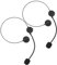 Garneck 2 Pièces Faux Accessoires De Casque D'intérieur pour Enfant Enfants Micro Micros De Simulation pour Tout-Petit Deguisement Enfant Micro Étoile Black Plastique