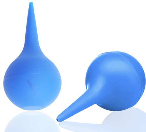 Lot De 2 Poire Lavement Oreilles Pour Pour Bébés, Enfants Et Adultes, Poire De Nettoyage D'oreille, Kit De Poire Oreille Le Rinçage Des Oreilles Nettoyer Soufflager - 60 Ml - Bleu