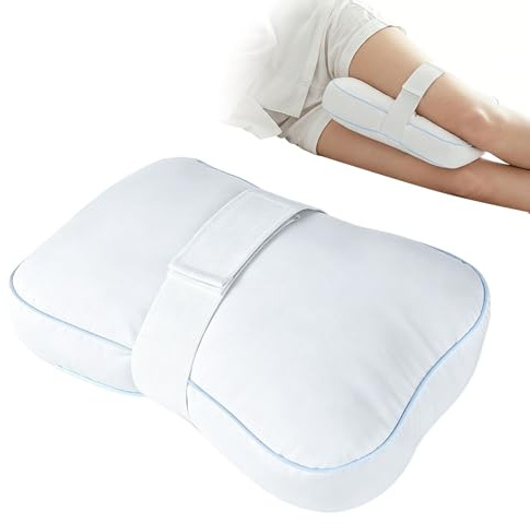 Trendecor Kniekissen für Seitenschläfer, Orthopädisches Kniekissen zum Schlafen mit Verstellbarem Riemen Ergonomische Schlafunterstützung Entlastet Rücken Hüften Wirbelsäule