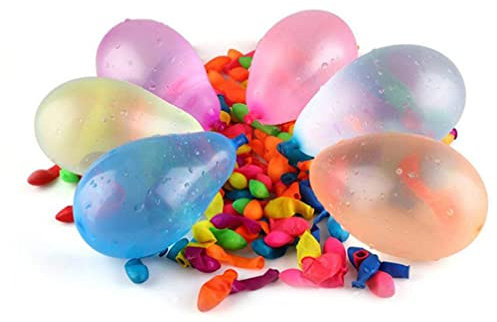 200 Water Balloons Multicolour Biodegradable Latex Bombs for Summer Garden Fight Games, Splash Fun for Kids & Adults