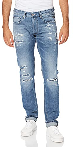 Replay Willbi Aged, Jeans para Hombre, Azul (0091 Azul Medio), 29W / 34L