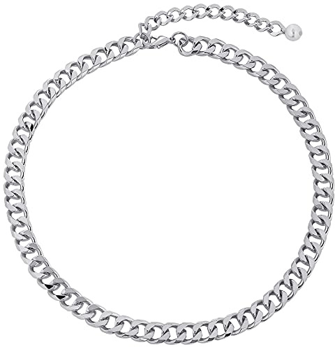 LILIE&WHITE Collana Argento per Donna, Elegante Catena a Maglia Resistente, Collana Ipoallergenica e Resistente alla Corrosione, Accessorio Alla Moda, Regalo Perfetto per Lei