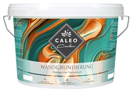 Caleo Color Wall Primer 10 Litres - Ecological, Diffusion-Open Paint for Preparing Plasterboard, Plaster & Wood