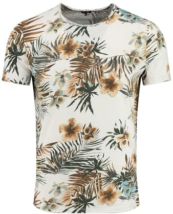 KEY LARGO Herren Playa Round T-Shirt, White (1000), S EU