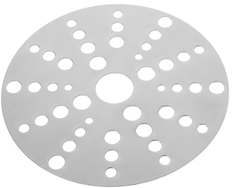 Stainless Steel Heat Conduction Plate Hotplate Steamers Warmer Heat Diffuser for Gas Stove Heater Plate Stove Burner Induction Stove Top Mat Round Cooling Rack Electric Pot Silver