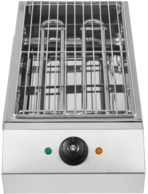 LIAPDG 1800W Countertop Electric BBQ Grill Commercial and Home use Stainless Steel Barbecue Griddle Smokeless Portable Cooking Oven for Indoor Outdoor Picnic 122° F to 572°F for Burgers, Fish, Steak