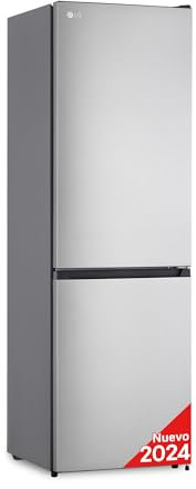 LG GBM21HSADH - Frigorífico Combi, Serie 200, Multi Air Flow, 1.86m, Clasificación D, Capacidad 323L, Inox Antihuellas
