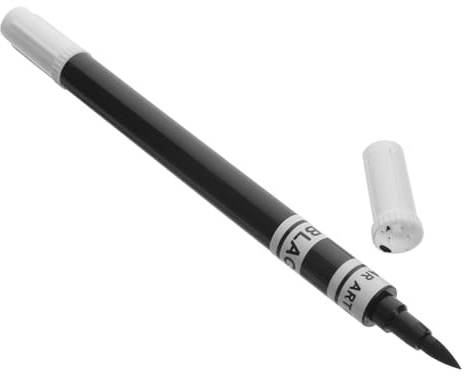 Toyvian Dual Tip Marker Pen for Baking Cake Decoration Food Coloring Marker Black Food-grade for Cookies Macarons and Diy Dessert Art