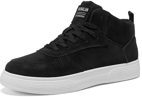Solastride Zapatillas Altas for Hombre en Tallas Grandes. Resistentes, Antideslizantes y con Estilo. Ideales for Caminar y for el Tiempo Libre.(Black,43 EU)
