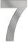 Tomtec Hausnummer aus Edelstahl in verschiedenen Größen und 4 Farbtönen (Edelstahl, Anthrazit, Schwarz, DB703) Zahlen 0-9; Buchstaben: a-f (10 cm, 7)