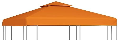 Homgoday Orange 3x3m Paviljongtak - Vattentätt med PVC, 310 g/m² Polyester