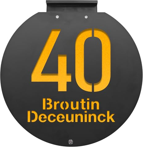 Números de casa con luz solar personalizada para exteriores, letrero moderno de números de calle iluminados, luces LED, acrílico personalizado, placa de dirección iluminada para casa (negro amarillo,