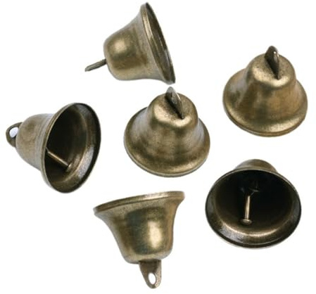 Campana Decorativa de 35 Piezas, Cobre, 38mm, Marrón