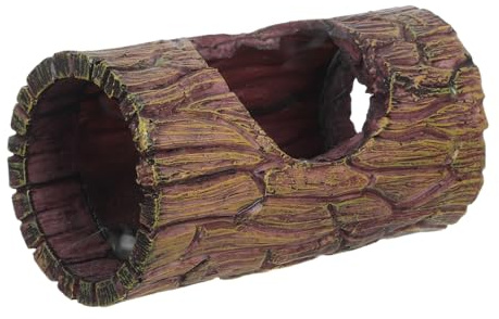 Gatuida Nascondiglio in Corteccia Per Rettili Grotta in Resina Per Gechi Decorazione Per Habitat Di Lucertole Accessori Per Acquari Di Tartarughe Rifugio Sicuro Per Anfibi