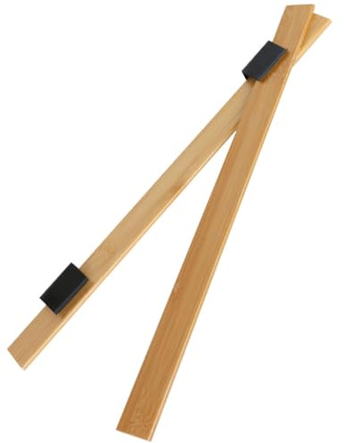 MAGICLULU Gancio per Poster Asta Sospesa in Legno Massello 41 Cm, Clip per Poster in Ferro Multifunzionale per Esposizione Pubblicitaria e Decorazioni da Parete, per Supermercati e Vetrine