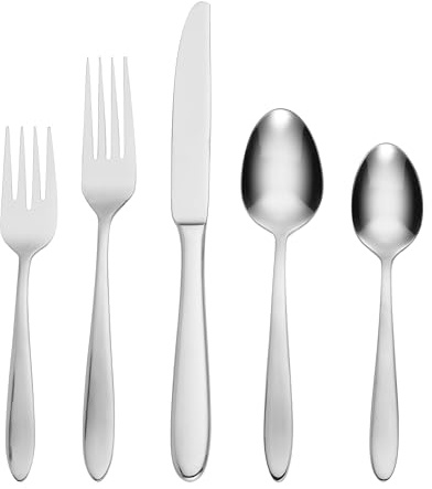 Oneida Mooncrest 45-Piece 18/0 Silverware Set for 8, Flatware