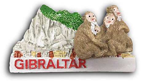 3D Gibraltar Refrigerator Fridge Magnet Tourist Souvenirs Handmade Resin Craft Magnetic Stickers Home Kitchen Decoration Travel Gift