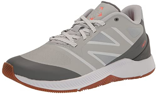New Balance Scarpa Freezelx V4 Box Lacrosse da uomo, Grigio/Bianco/Bianco, 42.5 EU
