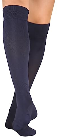 ArkXani® Kids Football Socks Boys & Girls Knee High Sports socks for Soccer Rugby Basketball Hockey & Outdoor Activities Children Breathable Training & Running Socks (Size 3-6 Navy)