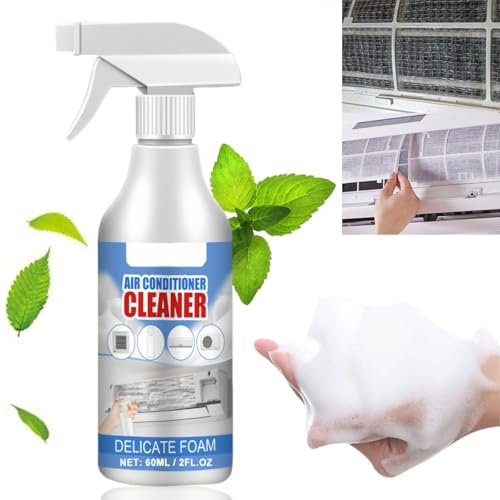 60ml Air Conditioner Foaming Coil Cleaner,Air Conditioner Cleaner Foam Spray,All-Purpose Household Bubble Cleaner,Multi-Purpose Foam Cleaner Spray,Stain Remover Deodorizing Cleaning Foam Agent