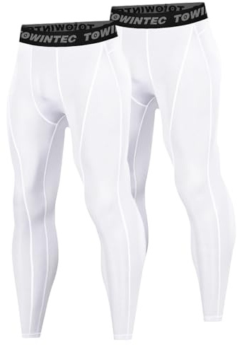 Towintec Pantalon de Compression pour Hommes Séchage Rapide Baselayer