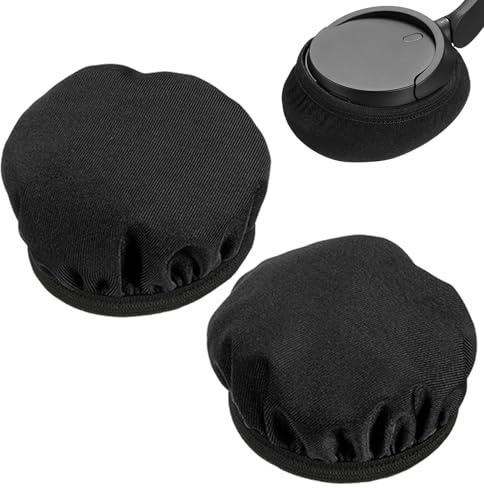 Housse de protection en tissu lavable pour écouteurs - Housse élastique facile à installer pour casque de chasse et d'aviation - Protection extensible idéale pour une écoute plus longue