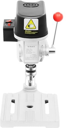 Fyssnn 340W Tischbohrmaschine Säulenbohrmaschine mit 3 einstellbarer Geschwindigkeit | Bohrhub 25mm | 1-10mm Spannfutter | Standbohrmaschine für Holz/Metall/Kunststoff DIY Handwerk