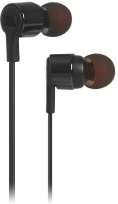 JBL Tune 210 In-Ear Kopfhörer Ohrhörer mit 1-Tasten-Fernbedienung und Integriertem Mikrofon Kompatibel mit Apple und Android Geräten - Schwarz