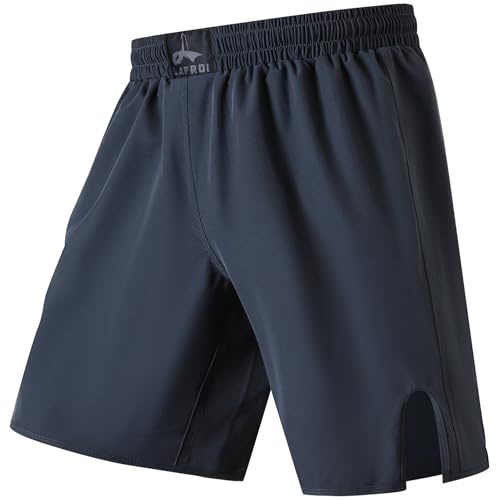 LAFROI Short de Combat pour Homme, Jiu Jitsu, MMA, Cross Training, Grappling, Boxe thaï
