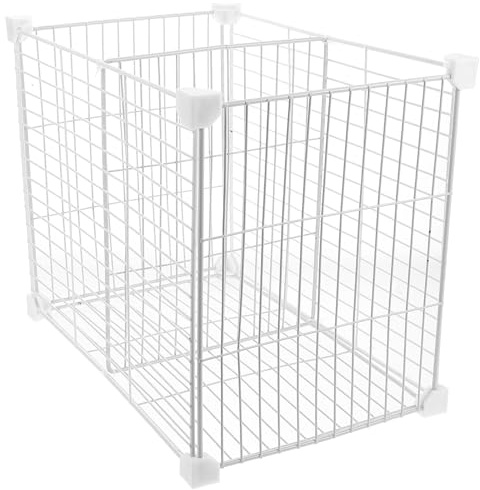 NIYANGLE Organizer Bianco in Ferro per Frigo Divisori Regolabili e Cestello Inferiore, per Massimizzare Lo Spazio in Cucina e Dispensa