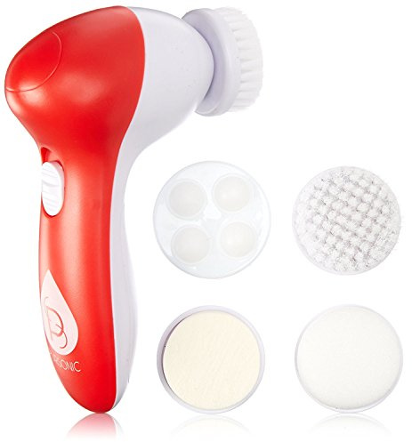 Pursonic Advanced Facial Cleansing Brush, Red, 0.45 Pound
