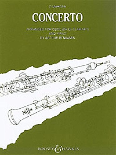 Concerto for Oboe and Strings. Freely arranged by A. Benjamin. Reduction for Oboe, or Clarinet, and Piano