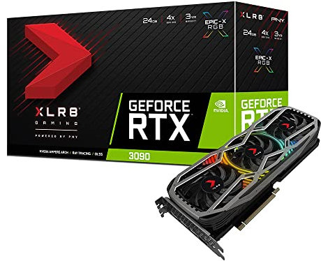 PNY GeForce RTX™ 3090 24GB XLR8 Gaming Revel Epic-X RGB™ Triple Fan Grafikkarte