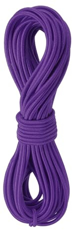 Rebower Corda Elastica Cordino Resistente 2.8mm 11 Iarde Lungo Cordino in Gomma [per Cucito, Campeggio, DIY Artigianato, Creazione di Collane di Perline, Attività All'aperto] - Viola Scuro