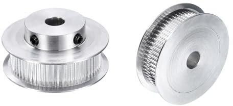 sourcing map 2pcs GT-2 60T Pulley Synchronous Wheel 8mm Bore, Aluminum Timing Pulley 60 Teeth, Fit Width 10mm Timing Belt for 3D Printer CNC Machine