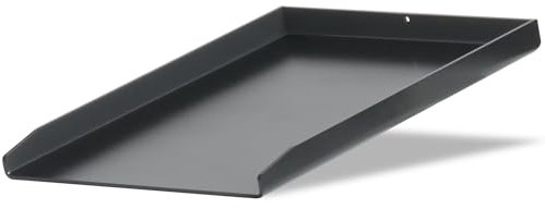 BBQ-Toro Plaque de cuisson en acier et céramique, 30 x 40 cm, avec revêtement en céramique, rectangulaire, universelle et massive, pour charbon de bois et gaz, accessoires de barbecue, coque de