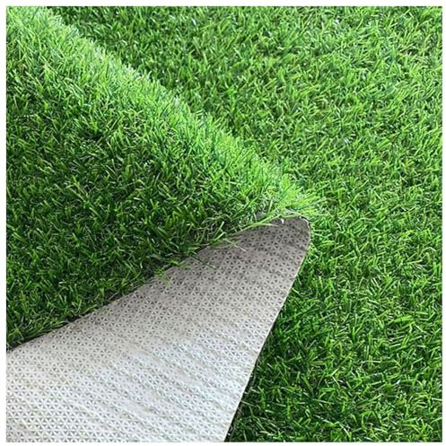 Estera Sintética De Hierba Artificial,alfombra Cesped Artificial, Rollo De Césped Artificial, Césped 20 Mm,Césped Alta Resistencia Exterior, Césped Mullido, Denso Y Suave(Size:80 x 100 cm,Color:verde)