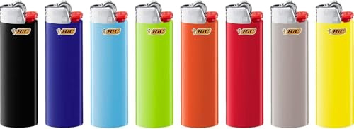 BIC Maxi Classic Lighter Pack of 4 – Assorted Colors, Long-Lasting up to 3,000 Lights, Reliable & Child-Resistant Disposable Lighters